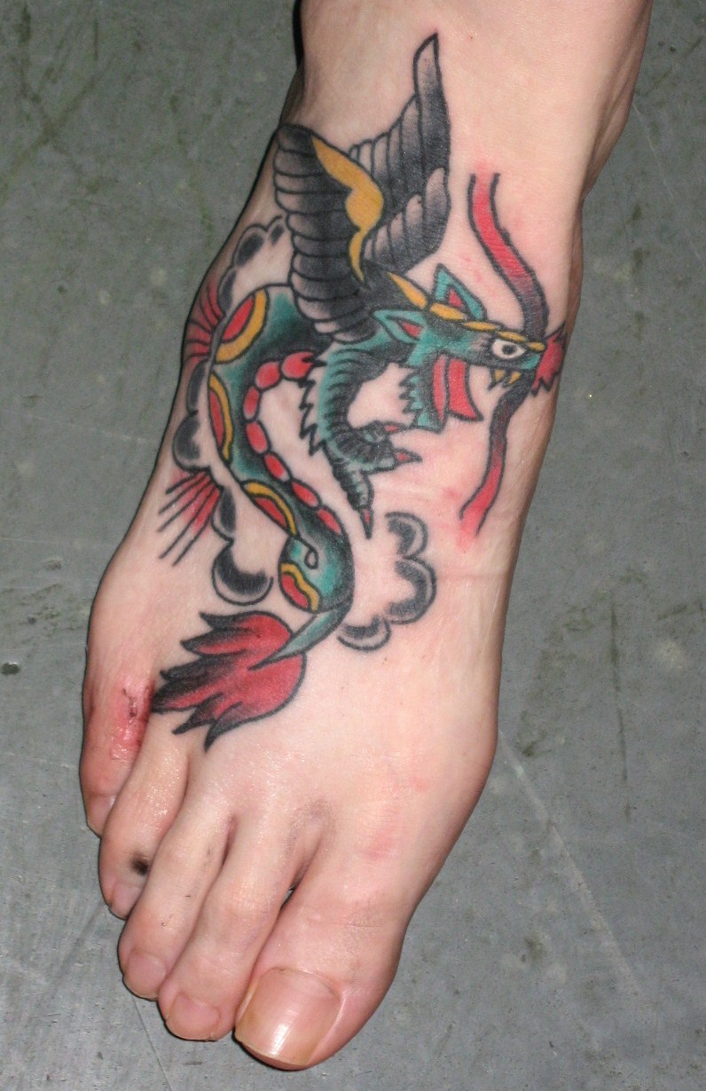 foot tattoos wording