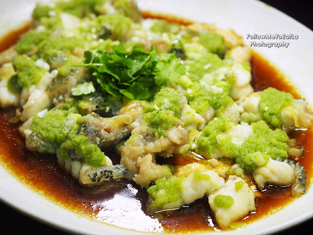 Steamed Giant Grouper Fillet With Fresh Beancurd Skin & Ginger Sauce