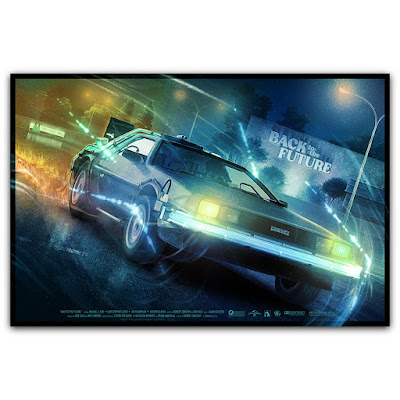 Back to the Future Foil Variant Print by Kevin M. Wilson (Ape Meets Girl) x Bottleneck Gallery x Vice Press