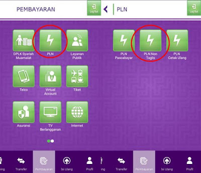 Cara Bayar PLN Non Taglis Lewat Muamalat Mobile Banking