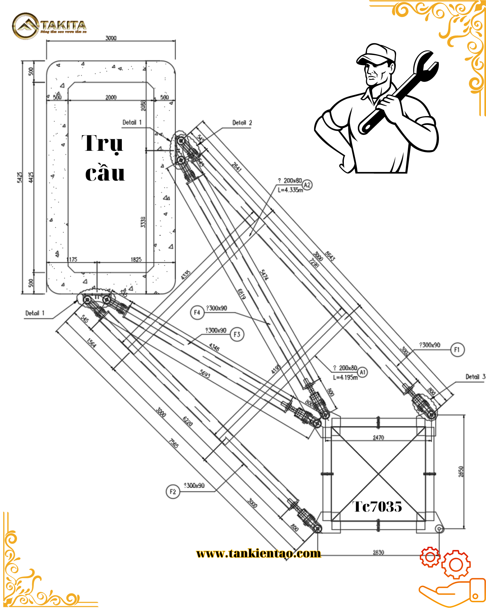 Neo giằng cẩu tháp trụ cầu