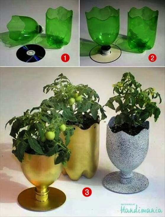 Cara Membuat Pot Bunga Dari Botol Bekas Kerajinan Dari Botol Cara