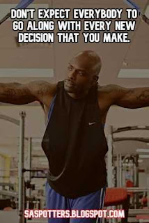 Don't expect everybody to go along with every new decision that you make.