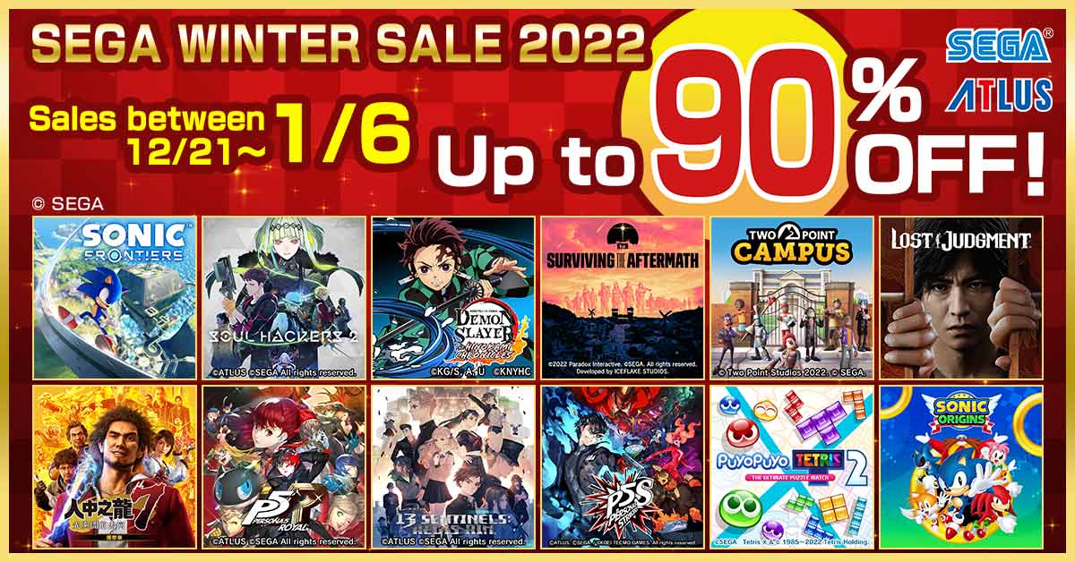 SEGA Winter Sale 2022 is Underway on the PlayStation™ Store!