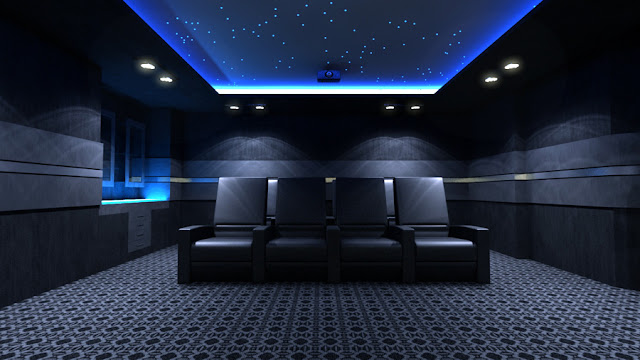 Blue Theater Room