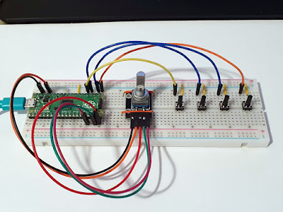 Volume and media control buttons with Raspberry Pi Pico 