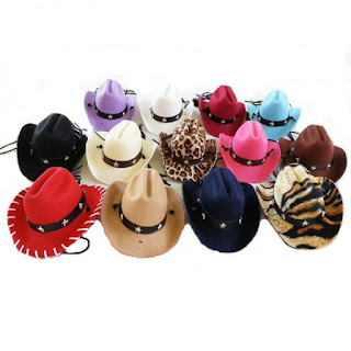 COWBOY HATS - MANY COLORS