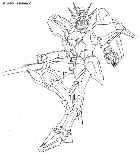 Big Gundam Anime Robot  Minister Coloring