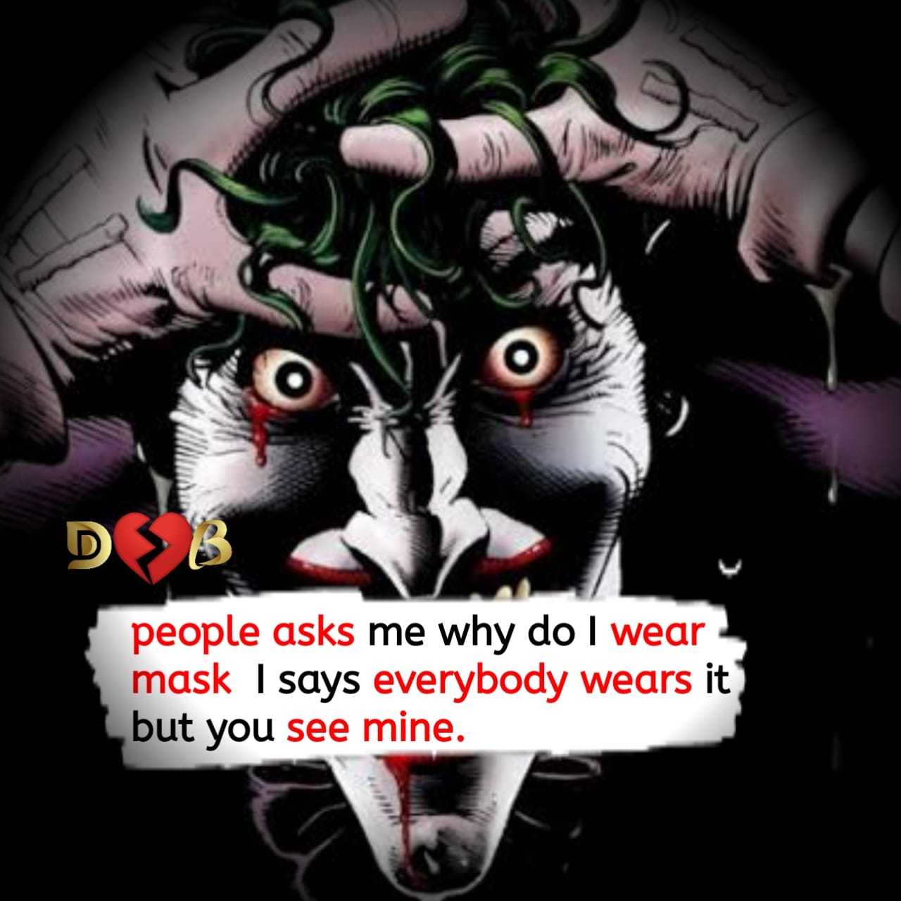 Instagram feed on joker quotes