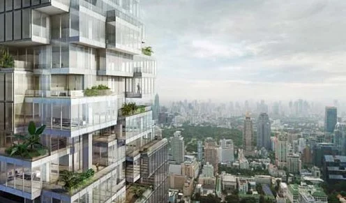 Unusual skyscraper