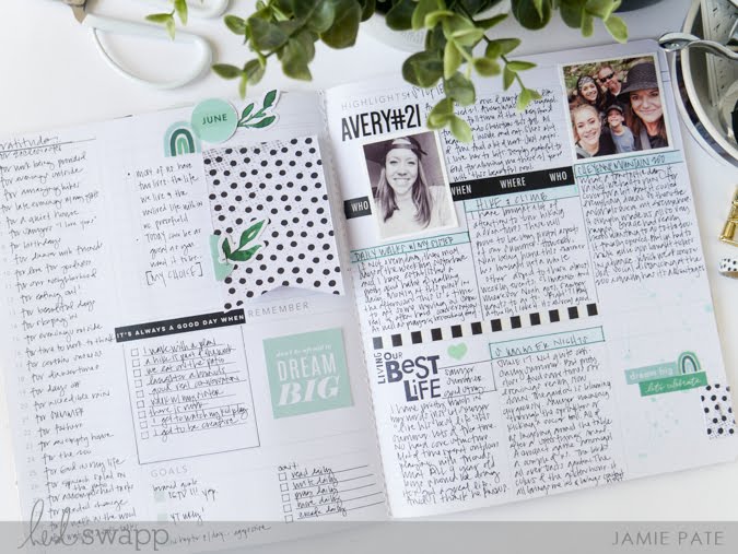 Heidi Swapp Storyline Chapters Planner Highlights Page by Jamie Pate
