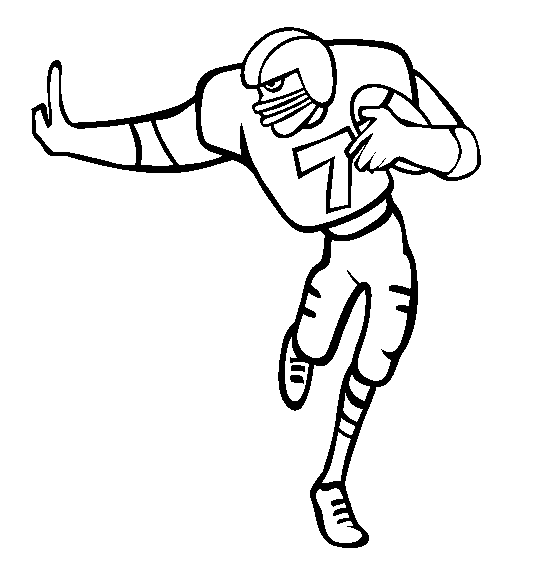 Download American Football Players Kids Coloring Pages