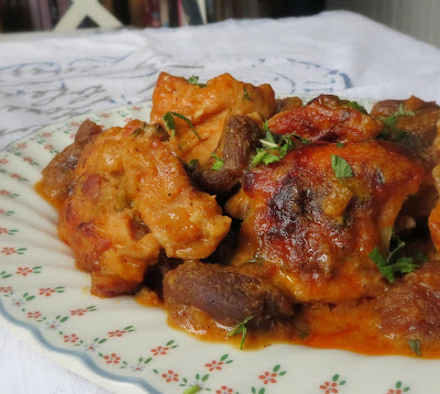 Tagine of Chicken with Apricots & Mint