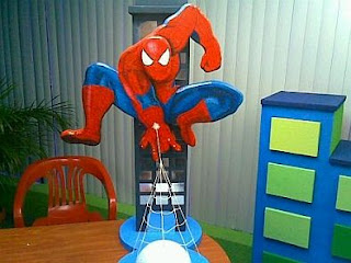 Children Parties, Spiderman Centerpieces Decoration