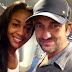 Miss World Bahamas 2013 meets Gerard Butler on her way to Indonesia