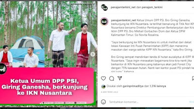 Kocak! Giring Ganesha 'Tiru Jokowi'  Kemah di Titik Nol IKN, Jadi Olok-olok Warganet