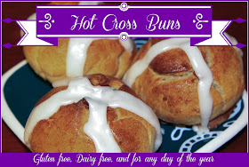 gluten free dairy free cinnamon hot cross buns
