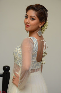 Anu Emmanuel in a Transparent White Choli Cream Ghagra Stunning Pics 020.JPG