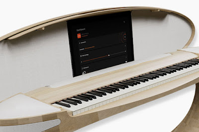 Piano con altavoces tipo dron 50º aniversario de pianos Roland