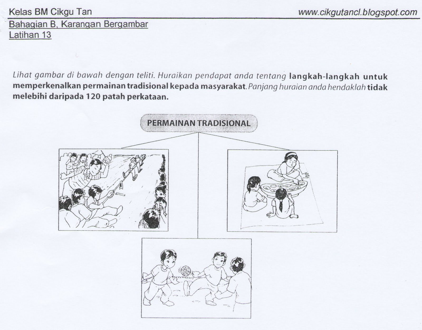 LAMAN BLOG CIKGU TAN CL Karangan Bergambar  Langkah 