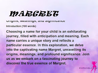 meaning of the name "MARGRET"