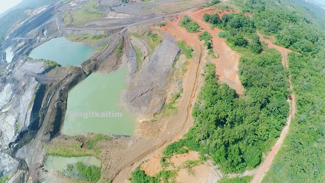 Foto Udara Tambang Batubara Provinsi Kalimatan Timur