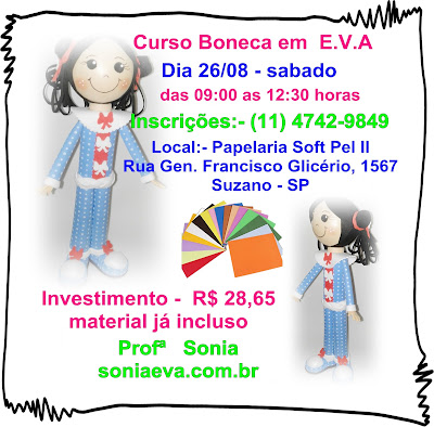 Curso Boneca em E.V.A