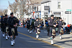 Banda de Música Policías de Boston en el Desfile de Acción de Gracias de Plymouth