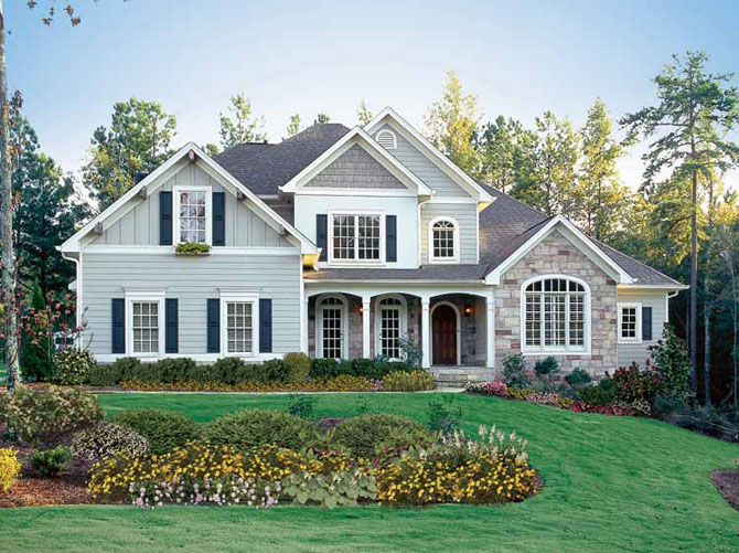 Beautiful American House Design by GX Style ~ Home Designs
