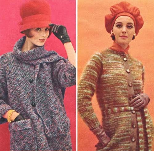 Mod and Mint: Vintage 1960s High Fashion Knit Outfits