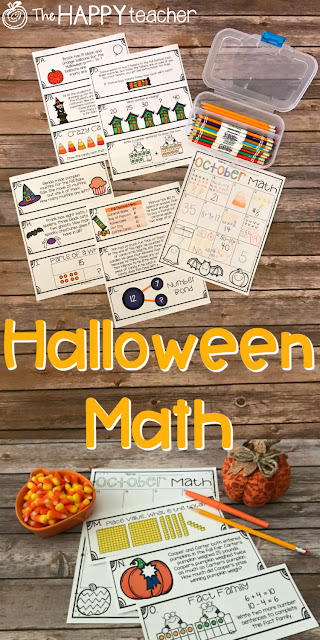 Math activities for Halloween and October