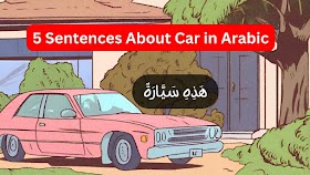5 Sentences About Car in Arabic