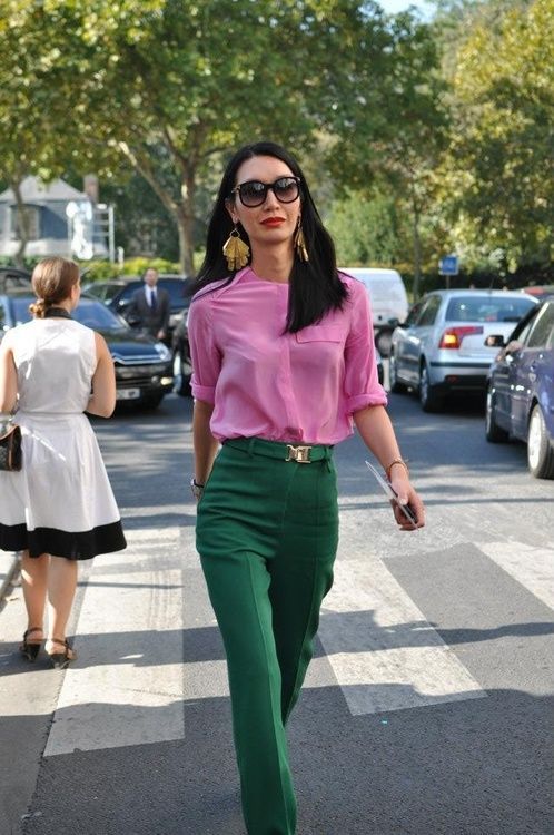 GREEN AND PINK FASHION