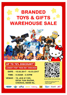 Branded Toys & Gifts Warehouse Sale 2017 