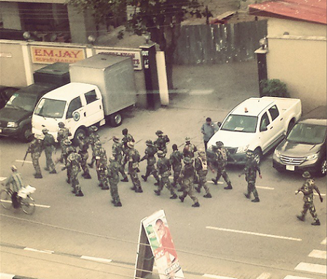 soldiers lagos election