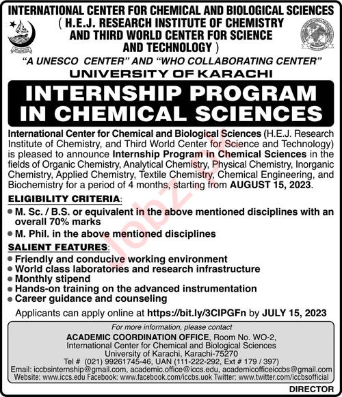 Jobs in University of Karachi