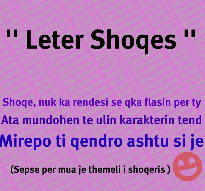 Kodi I Shoqeve Leter Shoqes