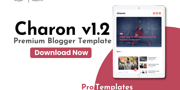 Charon v1.2 Premium Blogger Template Free Download