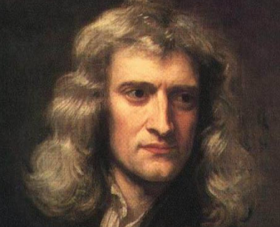 isaac newton and chromatic circle or color wheel