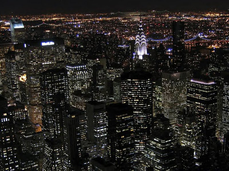 new york skyline at night twin towers. new york skyline at night