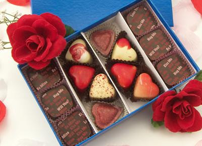 Valentine Chocolate Heart Truffle Gift