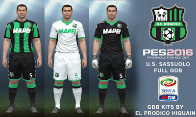 New GDB of the Sassuolo Calcio 15/16