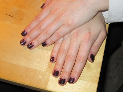 the moon manicure. try the half-moon manicure