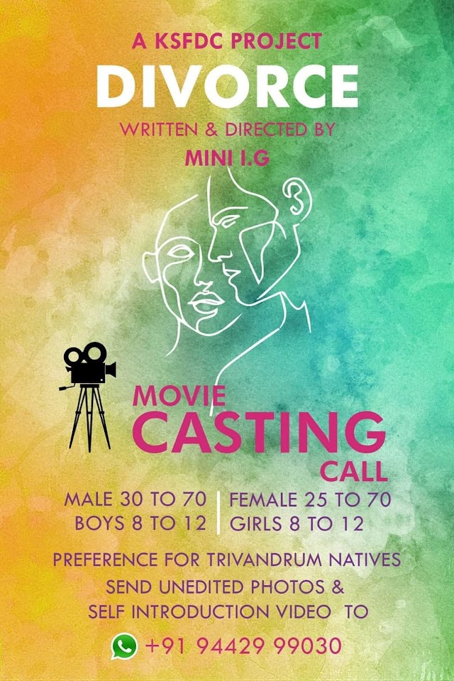 CASTING CALL FOR MOVIE 'DIVORCE' BY KSFDC