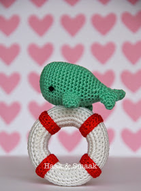 crochet whale rattle