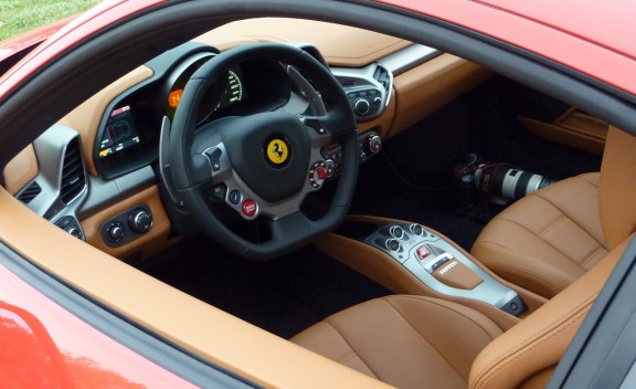 SPORTS CARS: Ferrari 458 Italia Interior