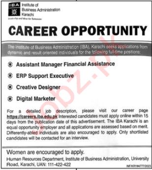 Jobs in Institute of Business Administration IBA