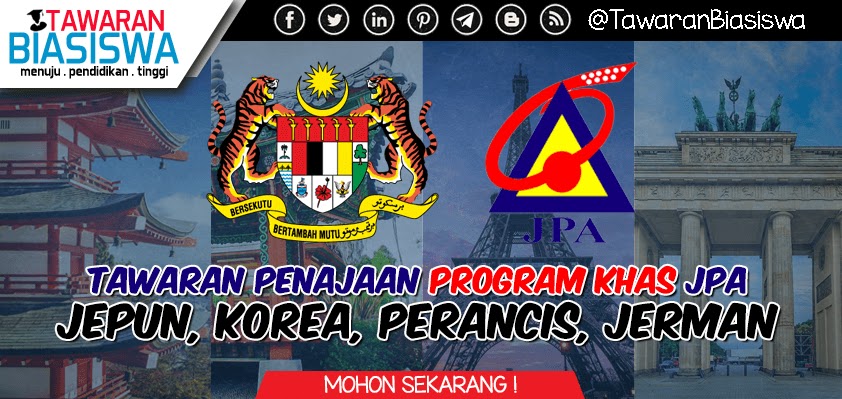 Biasiswa JPA - Program Khas Jepun, Korea, Perancis dan ...