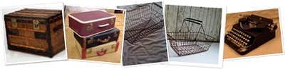 View some great vintage pieces- and my own market basket