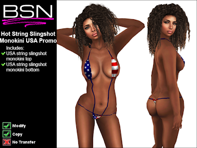 BSN Hot String Slingshot Monokini USA Promo